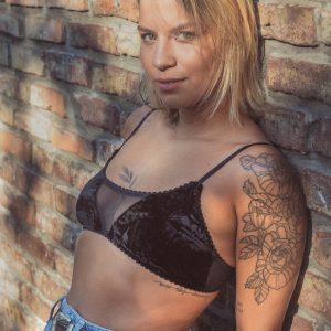 Soutien de terciopelo Bandeau V