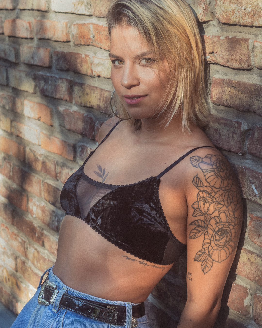 Soutien de terciopelo Bandeau V